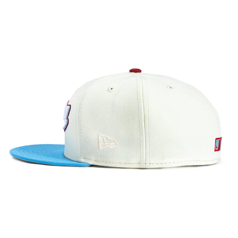 METALLIC 2TONE ASTROS 40TH SCRIPT WHT/LBL New Era