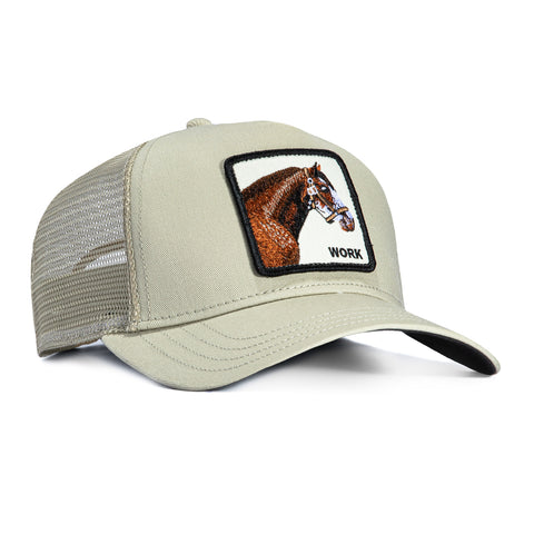 Goorin Bros Work Horse Adjustable Trucker Snapback Hat - Khaki Goorin Bros