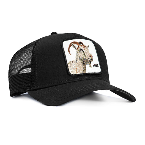 Goorin Bros Him Goat Adjustable Snapback Trucker Hat - Black Goorin Bros