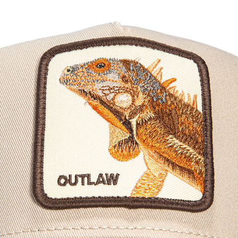 Goorin Bros The Outlaw Lizard Adjustable Snapback Trucker Hat - Khaki Goorin Bros