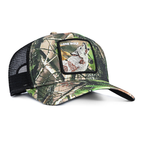 Goorin Bros Camouflage Lone Wolf Adjustable Snapback Trucker Hat - Camo Goorin Bros
