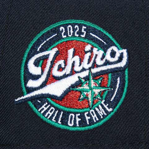 New Era 59Fifty Seattle Mariners Ichiro Hall of Fame Patch Turn Ahead the Clock Hat - Navy