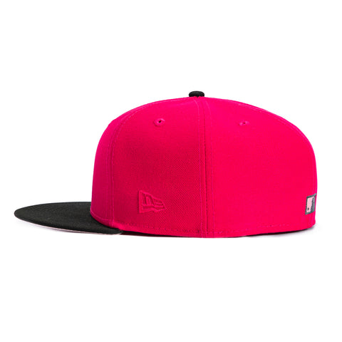 New Era 59Fifty Behind The Wheel Seattle Mariners 40th Anniversary Patch Pink UV Hat - Magenta, Black New Era