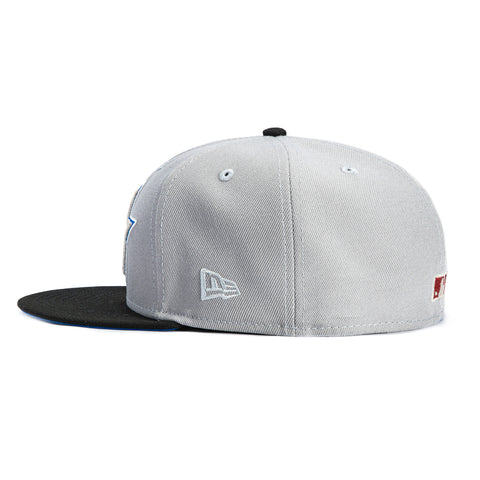 New Era 59Fifty Behind The Wheel Houston Astros 35th Anniversary Patch Word Royal UV Hat - Grey, Black New Era