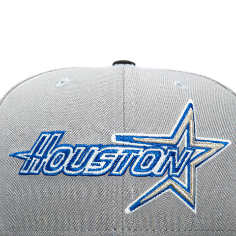 New Era 59Fifty Behind The Wheel Houston Astros 35th Anniversary Patch Word Royal UV Hat - Grey, Black New Era