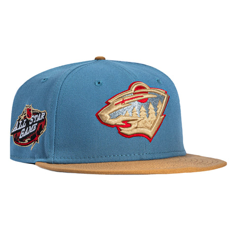 New Era 59Fifty Minnesota Wild 2014 All Star Game Patch Hat - Indigo, Khaki New Era
