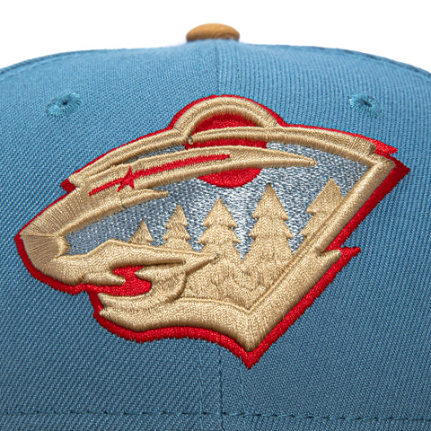 New Era 59Fifty Minnesota Wild 2014 All Star Game Patch Hat - Indigo, Khaki New Era