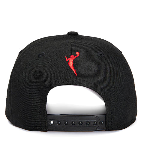 New Era 9Forty A-Frame Indiana Fever Caitlin Clark 22 Patch Snapback Pink UV Hat - Black