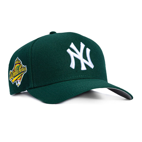 New Era 9Forty A-Frame New York Yankees 1996 World Series Patch Snapback Hat - Green, White New Era