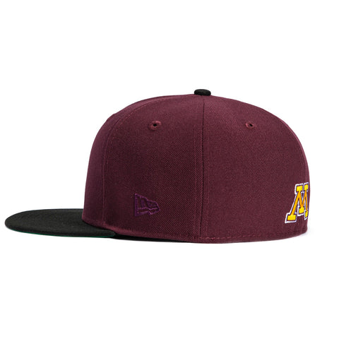 New Era 59Fifty Minnesota Gophers Hat - Maroon, Black New Era