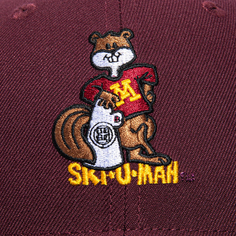 New Era 59Fifty Minnesota Gophers Hat - Maroon, Black New Era