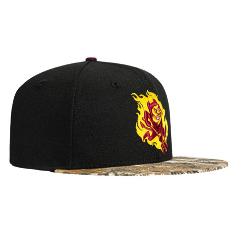 New Era 59Fifty Arizona State Sun Devils Sparky Flame Hat - Black, Realtree New Era