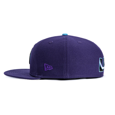 New Era 59Fifty Utah Mammoth Hat - Purple, Light Blue New Era