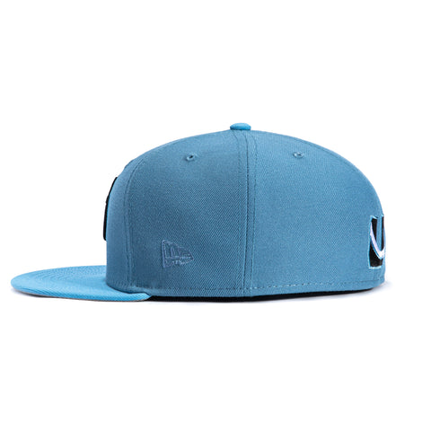 New Era 59Fifty Utah Mammoth Hat - Indigo, Light Blue New Era