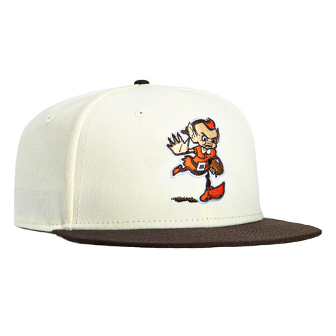 New Era 59Fifty Cleveland Browns Elf Hat - White, Brown New Era