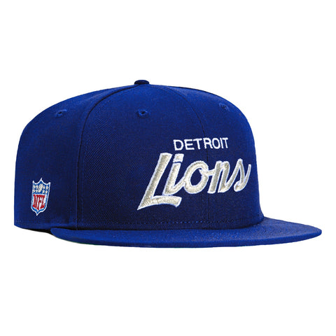 New Era 59Fifty Detroit Lions Script Hat - Royal New Era