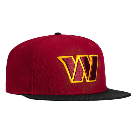 New Era 59Fifty Washington Commanders Hat - Cardinal, Black New Era