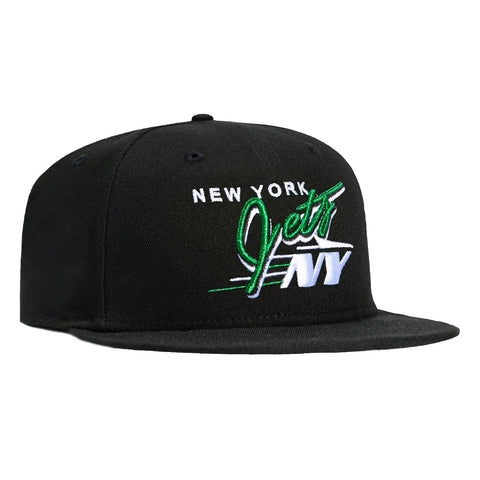 New Era 59Fifty New York Jets Vintage Logo Hat - Black New Era