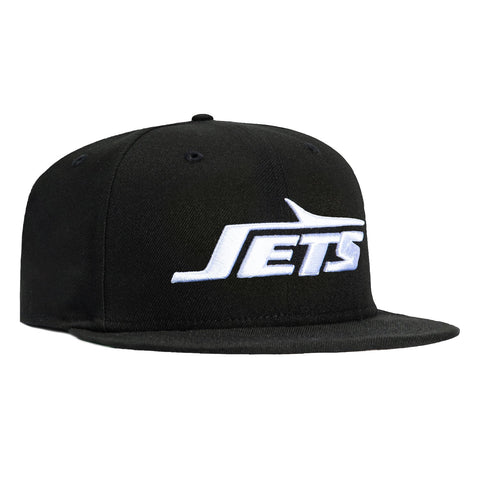 New Era 59Fifty New York Jets Word Hat - Black, White New Era
