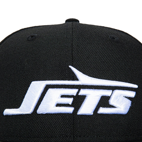 New Era 59Fifty New York Jets Word Hat - Black, White New Era