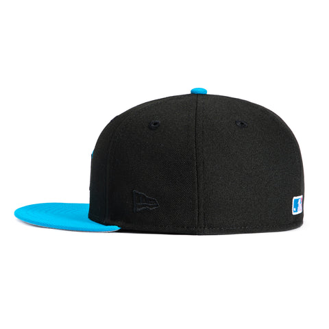 New Era 59Fifty Miami Marlins 2025 City Connect M Hat - Black, Neon Blue, Red New Era
