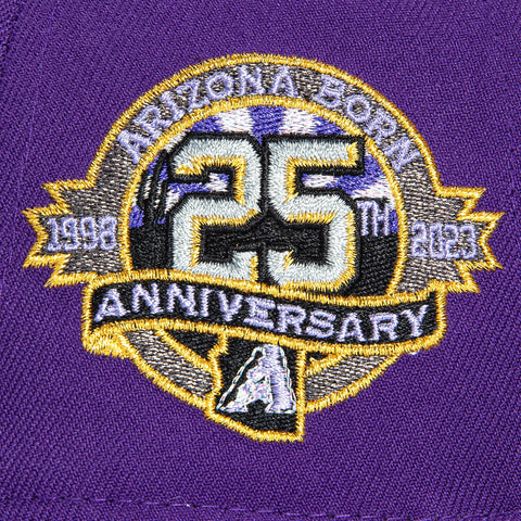 2TONE DBACKS 25TH SCRIPT PUR/GPH New Era