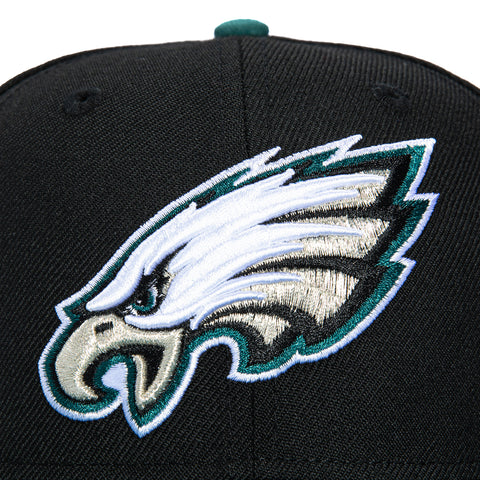 New Era 59Fifty Philadelphia Eagles 2025 Super Bowl Champions Patch Hat - Black, Green
