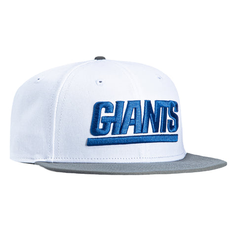 New Era 59Fifty New York Giants Hat - White, Storm Grey New Era