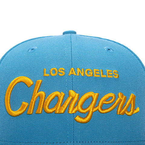 New Era 59Fifty Los Angeles Chargers Script Hat - Light Blue New Era