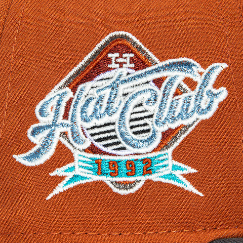 New Era 59Fifty Dia de Los Muertos Skull Chief 1992 Hatclub Patch Hat - Burnt Orange, Graphite