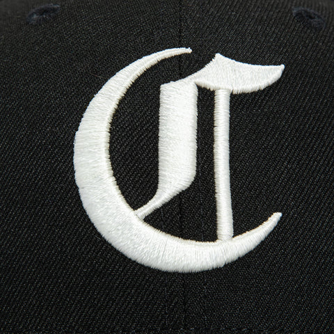 New Era 59Fifty Dia de Los Muertos Cincinnati Reds The Big Red Machine 1975 Patch Old English Contrast Stitch Hat - Black, White