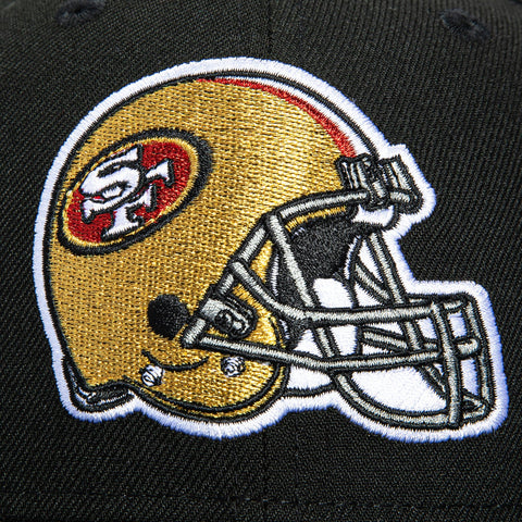 New Era 59Fifty San Francisco 49ers Helmet Hat - Black New Era