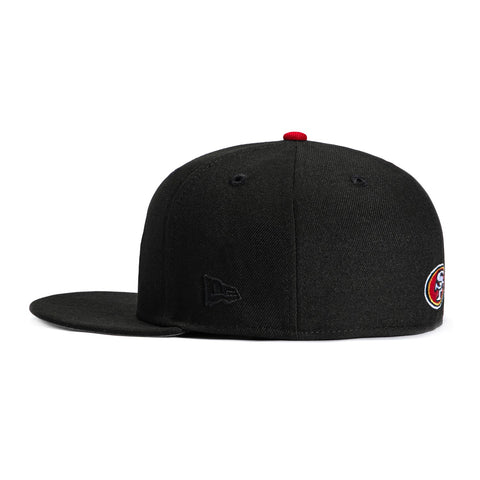 New Era 59Fifty San Francisco 49ers Arch Hat - Black, Metallic Gold New Era