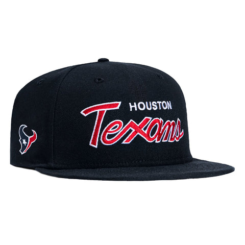New Era 59Fifty Houston Texans Logo Patch Script Hat - Navy New Era