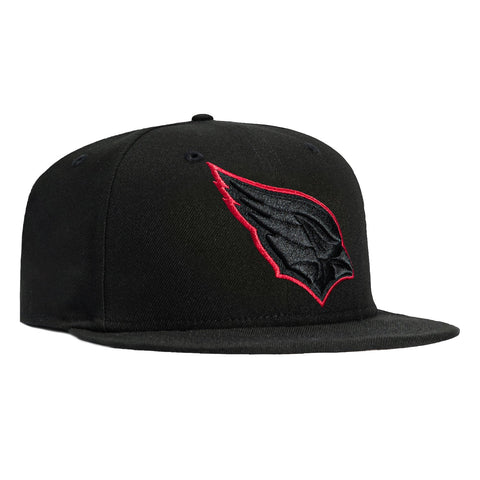 New Era 59Fifty Arizona Cardinals Outline Hat - Black, Black, Red New Era