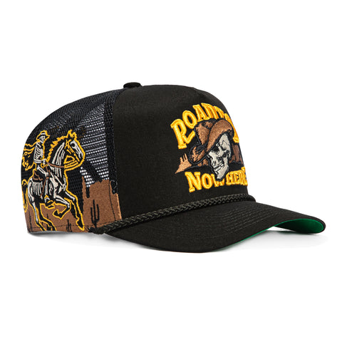 Field Grade Road to Nowhere Snapback Trucker Hat - Black