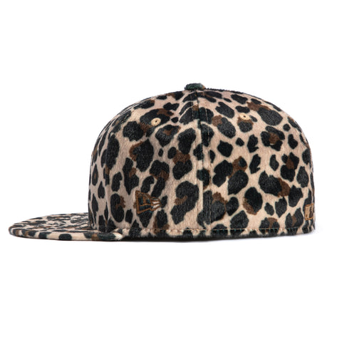 New Era 59Fifty Animal Leopard Print Faux Fur New York Yankees Hat - Black, Tan, Brown New Era
