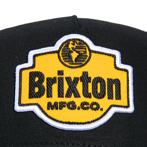 Brixton Genuine Quality Mesh Snapback Trucker Hat - Black Brixton
