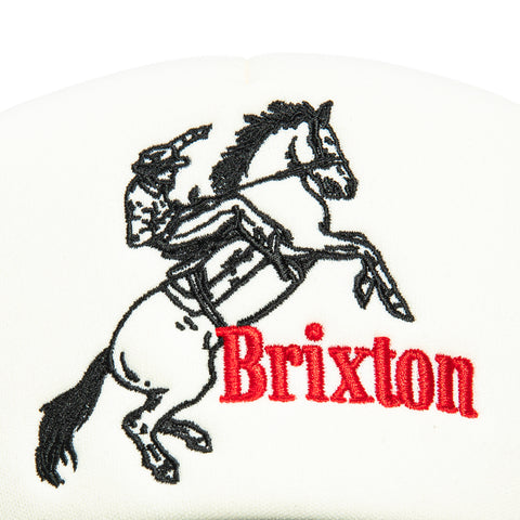 Brixton Ranching Club Mesh Snapback Trucker Foam Hat - Black White Brixton