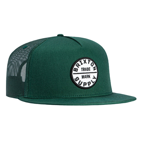 Brixton Oath Mesh Snapback Trucker Hat - Green Brixton