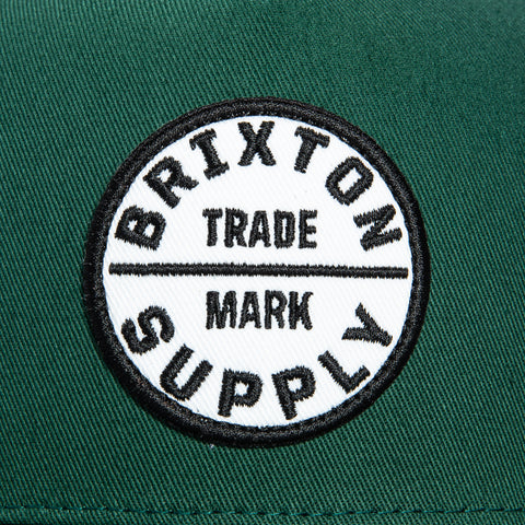 Brixton Oath Mesh Snapback Trucker Hat - Green Brixton