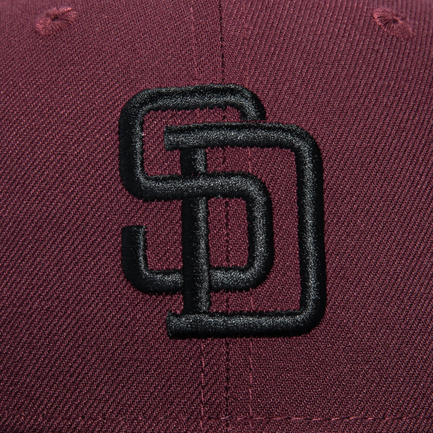 New Era 59Fifty San Diego Padres Hat - Maroon, Black – Hat Club