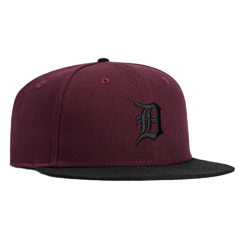 New Era 59Fifty Detroit Tigers Hat - Maroon, Black New Era