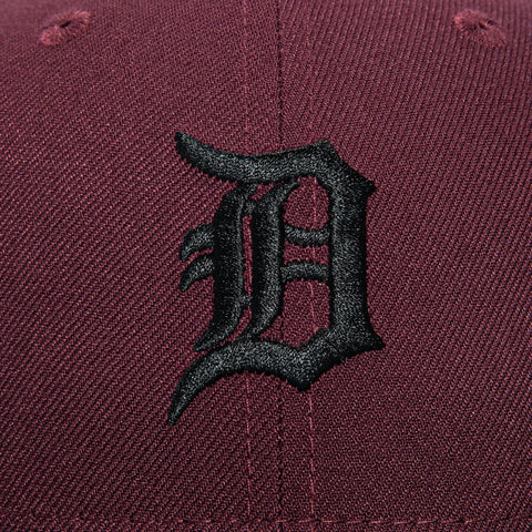 New Era 59Fifty Detroit Tigers Hat - Maroon, Black New Era