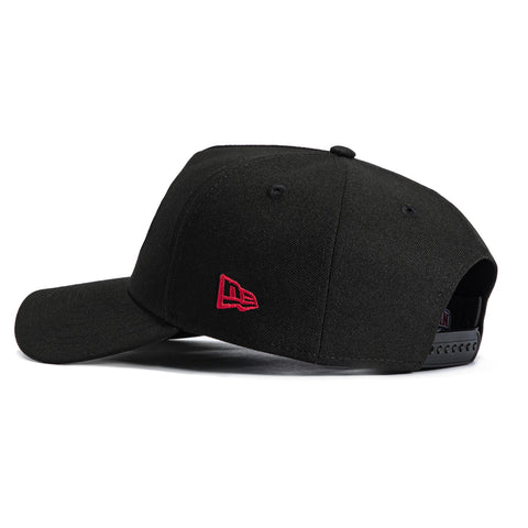 New Era 9Forty A-Frame Arizona Cardinals Helmet Logo Snapback Hat - Black