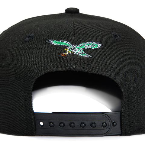 New Era 9Forty A-Frame Philadelphia Eagles Helmet Snapback Hat - Black New Era