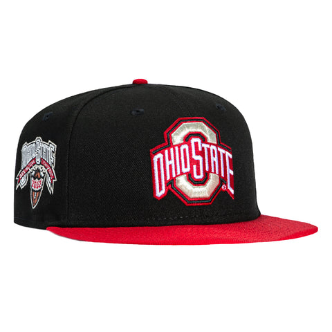 New Era 59Fifty Ohio State Buckeyes 2002 National Champions Patch Hat - Black, Red New Era