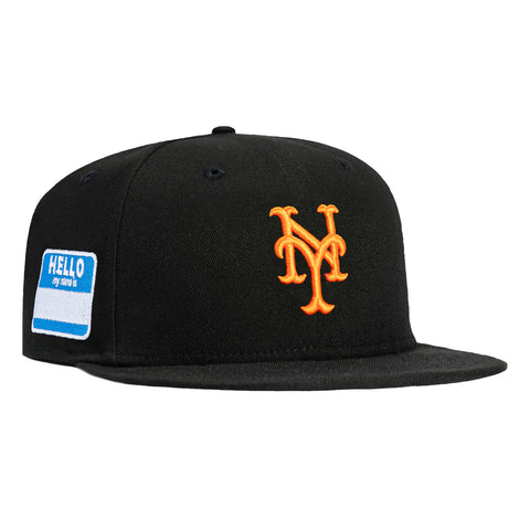 New Era 59Fifty New York Mets My Name Is Patch Hat - Black, Orange New Era