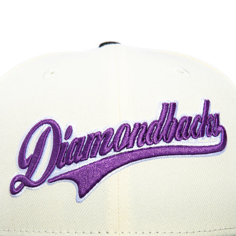 PINK UV 2TONE DBACKS INAUG SCRIPT WHT/BLK/PUR New Era