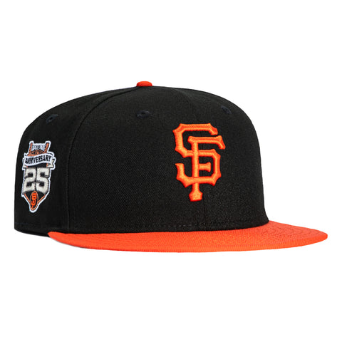 New Era 59Fifty San Francisco Giants 25th Anniversary Stadium Patch Hat - Black, Orange New Era